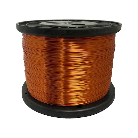 Magnet Wire, Enameled Copper Wire, 32 AWG, 5.0 Lbs, 24366' Length, 0.0093 Diameter, 200°C, Natural